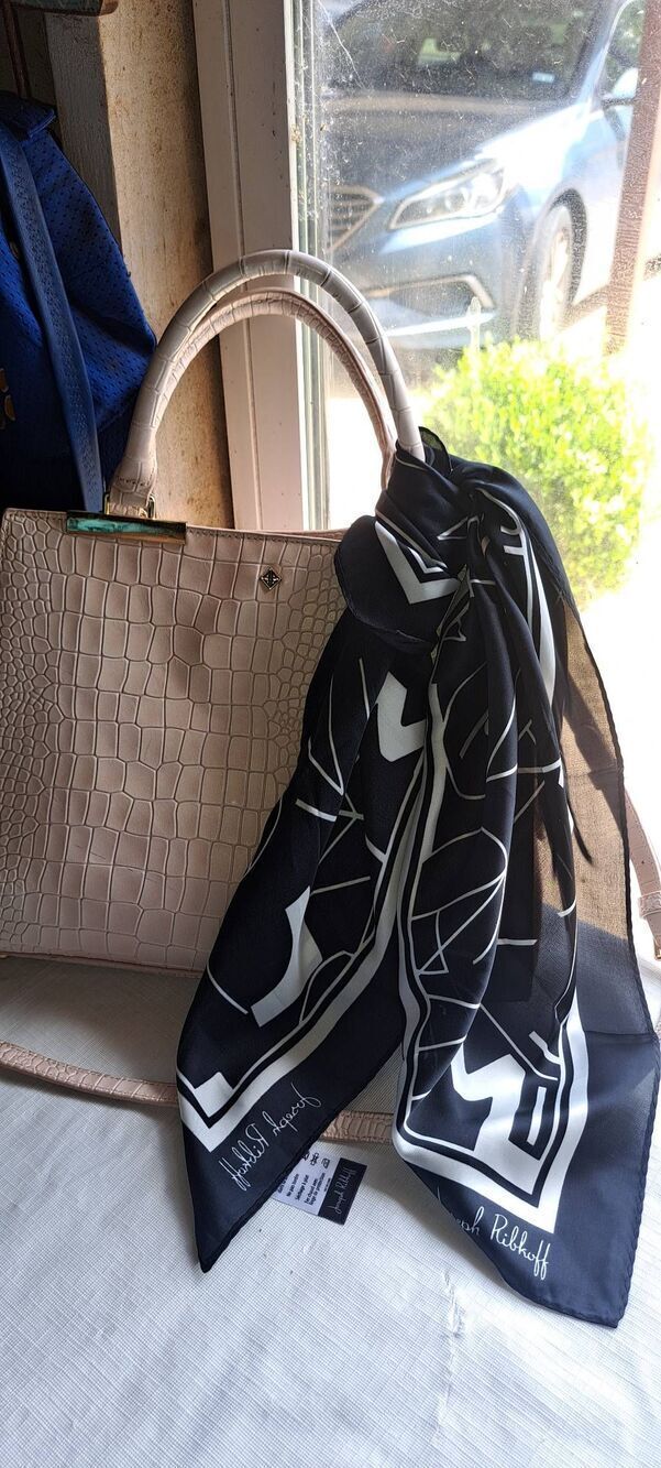 Joseph Ribkoff Black & White Scarf